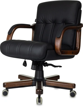 Кресло руководителя Бюрократ  T-9932Walnut-Low