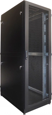 Шкаф серверный ЦМО (ШТК-М-42.8.10-88АА-9005) напольный 42U 800x1000мм пер.дв.перфор. 2 бок.пан. задн.дв.перфор. 1200кг черный 850мм 151кг 180град. 2048мм IP20