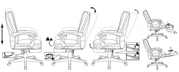Кресло руководителя Бюрократ  CH-820MSG-F