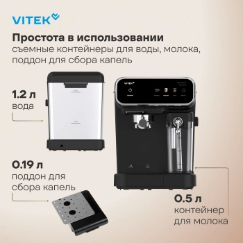 Кофеварка рожковая Vitek VT-CME1501