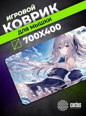 Коврик для мыши Cactus Anime blue