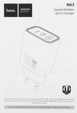 Сетевое зар./устр. Hoco  Gentle PD30W+QC3.0