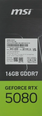 Видеокарта MSI PCI-E 5.0  RTX 5080 16G VENTUS 3X OC