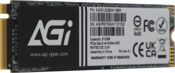 Накопитель SSD AGi PCIe 3.0 x4 512GB AGI512G80AI198R