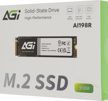 Накопитель SSD AGi PCIe 3.0 x4 512GB AGI512G80AI198R