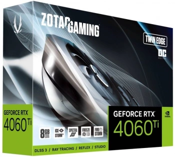 Видеокарта Zotac PCI-E 4.0  RTX 4060 Ti TWIN EDGE OC