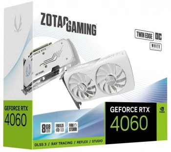 Видеокарта Zotac PCI-E  RTX 4060 TWIN EDGE OC WHITE ED