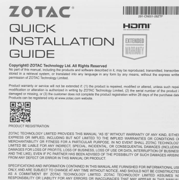 Видеокарта Zotac PCI-E 4.0  RTX 3050 ECO