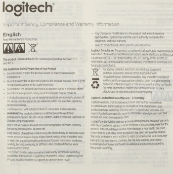 Мышь Logitech M100r