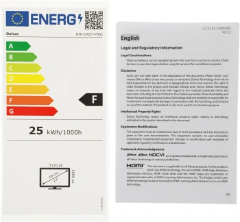 Монитор Dahua 27