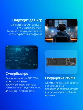 Накопитель SSD A-Data PCIe 4.0 x4 1TB SLEG-860-1000GCS Legend 860