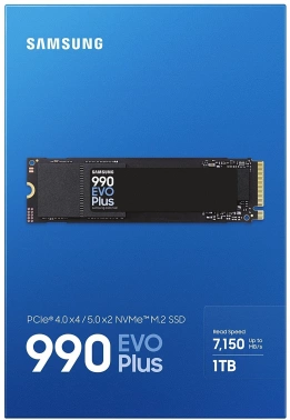 Накопитель SSD Samsung PCIe 4.0 x4 1TB MZ-V9S1T0BW 990 EVO Plus