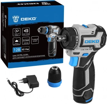 Дрель-шуруповерт Deko Loner 12V Pro