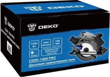 Циркулярная пила (дисковая) Deko CSDK-1500 PRO
