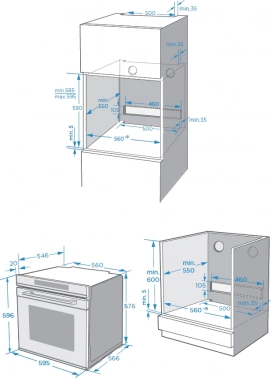 Духовой шкаф Электрический Weissgauff EOM 741 PDB Black Edition