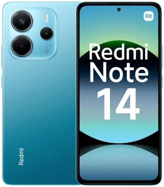 Смартфон Xiaomi Redmi Note 14 128Gb 8Gb голубой моноблок 3G 4G 2Sim 6.67