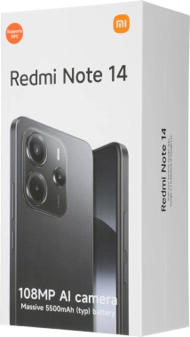 Смартфон Xiaomi Redmi Note 14 128Gb 8Gb голубой моноблок 3G 4G 2Sim 6.67