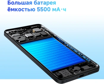 Смартфон Xiaomi Redmi Note 14 128Gb 8Gb голубой моноблок 3G 4G 2Sim 6.67