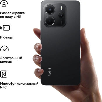 Смартфон Xiaomi Redmi Note 14 128Gb 8Gb голубой моноблок 3G 4G 2Sim 6.67