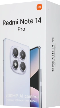 Смартфон Xiaomi Redmi Note 14 Pro 256Gb 8Gb голубой моноблок 3G 4G 2Sim 6.67