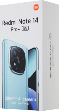 Смартфон Xiaomi Redmi Note 14 Pro+ 5G 256Gb 8Gb сиреневый моноблок 3G 4G 2Sim 6.67