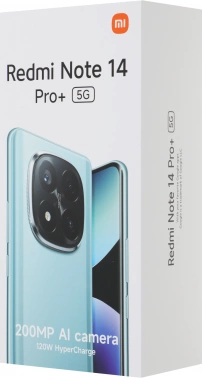 Смартфон Xiaomi Redmi Note 14 Pro+ 5G 512Gb 12Gb голубой моноблок 3G 4G 2Sim 6.67