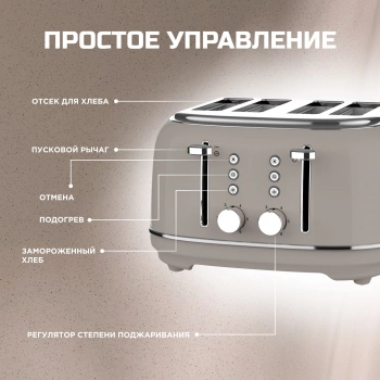 Тостер Tesler TT-455
