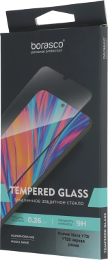 Защитное стекло для экрана BoraSCO прозрачный для Huawei Nova Y72/Y72S 2.5D антиблик. 1шт. (73367)