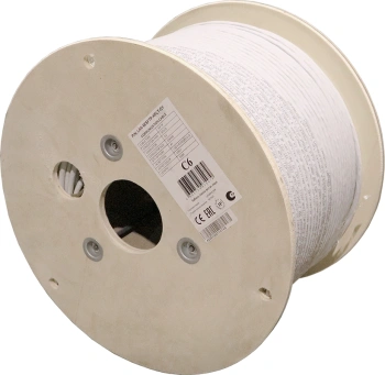 Кабель Lanmaster LAN-6ESFTP-HFLT-GY кат.6 S/FTP 4 пары 23AWG 100Om нг(А)-HF внутренний 305м серый