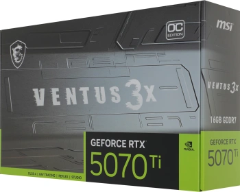 Видеокарта MSI PCI-E 5.0  RTX 5070 TI 16G VENTUS 3X OC