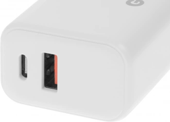Сетевое зар./устр. BoraSCO 65W 3.25A+3A (PD+QC) USB/USB Type-C универсальное белый (52585)