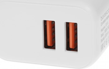 Сетевое зар./устр. BoraSCO 15W 3A+3A 2xUSB универсальное белый (52578)