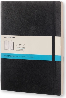 Блокнот Moleskine CLASSIC SOFT QP624 XLarge 190х250мм 192стр. пунктир мягкая обложка черный