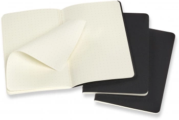 Блокнот Moleskine CAHIER JOURNAL QP314 Pocket 90x140мм обложка картон 64стр. пунктир черный (3шт)