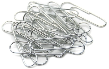 Скрепки Silwerhof Daily металл оцинкованные 25мм (упак.:100шт) картонная коробка