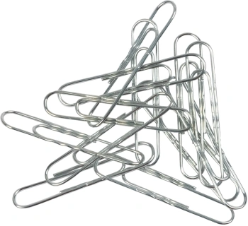 Скрепки Silwerhof Daily металл оцинкованные рифленый 50мм (упак.:50шт) картонная коробка