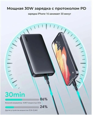 Мобильный аккумулятор Aukey Sprint X  PB-Y42