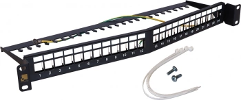 Патч-панель наборная Lanmaster LAN-PPAR24OK-STP