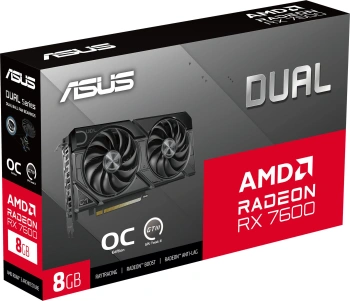 Видеокарта Asus PCI-E 4.0  DUAL-RX7600-O8G-EVO