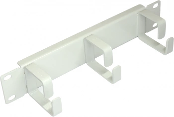 Кабельный органайзер горизонтальный Lanmaster TWT-CBW10-ORG-1U-GY односторонний кольца 1U шир.:10