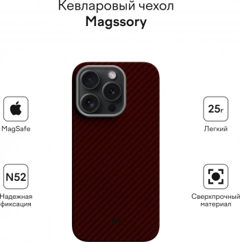 Чехол (клип-кейс) Magssory для Apple iPhone 15 Pro Max cfb016