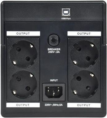 Источник бесперебойного питания ITK Electra 720Вт 1200ВА черный