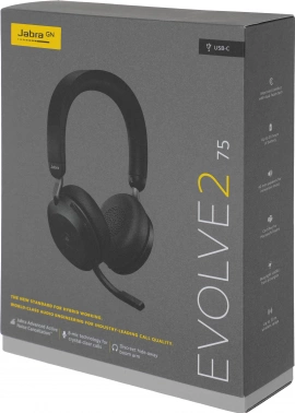 Наушники с микрофоном Jabra Evolve2 75 Link380c MS Stereo