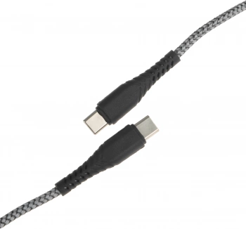 Кабель BoraSCO 52385 USB Type-C (m)-USB Type-C (m) 1м серый коробка