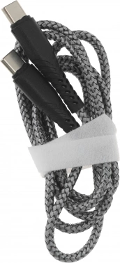 Кабель BoraSCO 52385 USB Type-C (m)-USB Type-C (m) 1м серый коробка