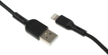 Кабель BoraSCO 38519 USB (m)-Lightning (m) 1м черный коробка