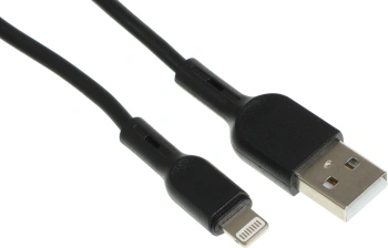 Кабель BoraSCO 38519 USB (m)-Lightning (m) 1м черный коробка