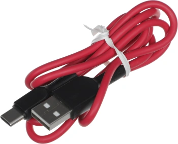 Кабель BoraSCO 38516 USB (m)-USB Type-C 1м красный коробка