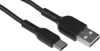 Кабель BoraSCO 38515 USB (m)-USB Type-C 1м черный коробка