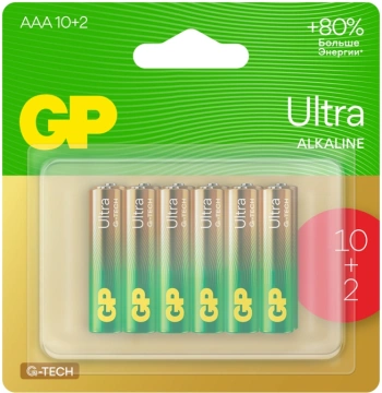 Батарея GP Ultra 24AUA21-2CRSBC12